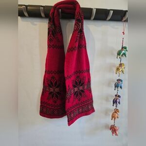 Ralph Lauren Red and Black Scarf